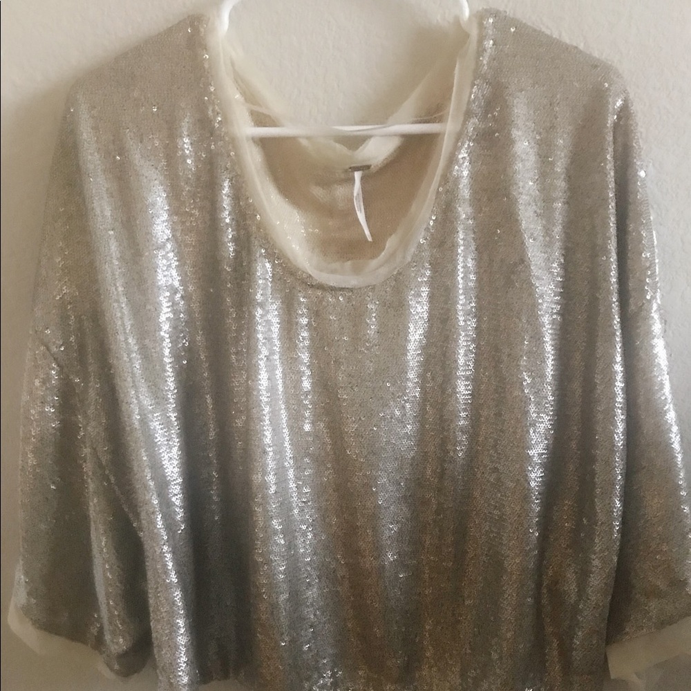 New without tags L Free People sequin too